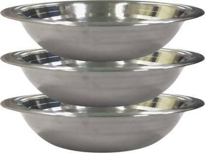 SHINI LIFESTYLE Stainless Steel Mixing Bowl Stainless Steel (pack of 3) - HalfPe