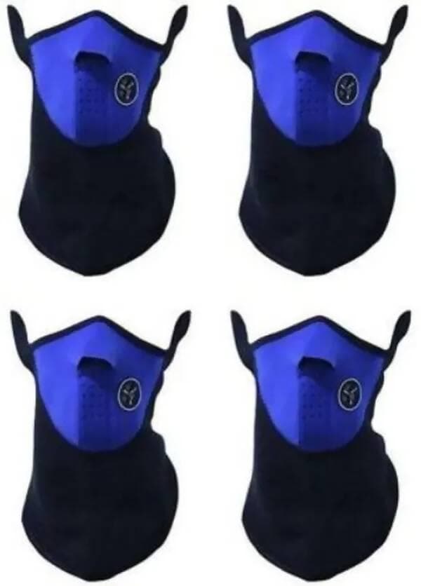 Blue Helmet Skull Cap For Men & Women (Size: Free, Balaclava)  - HalfPe