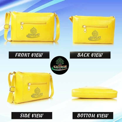 SAGIRON Yellow Women Sling Bag - HalfPe