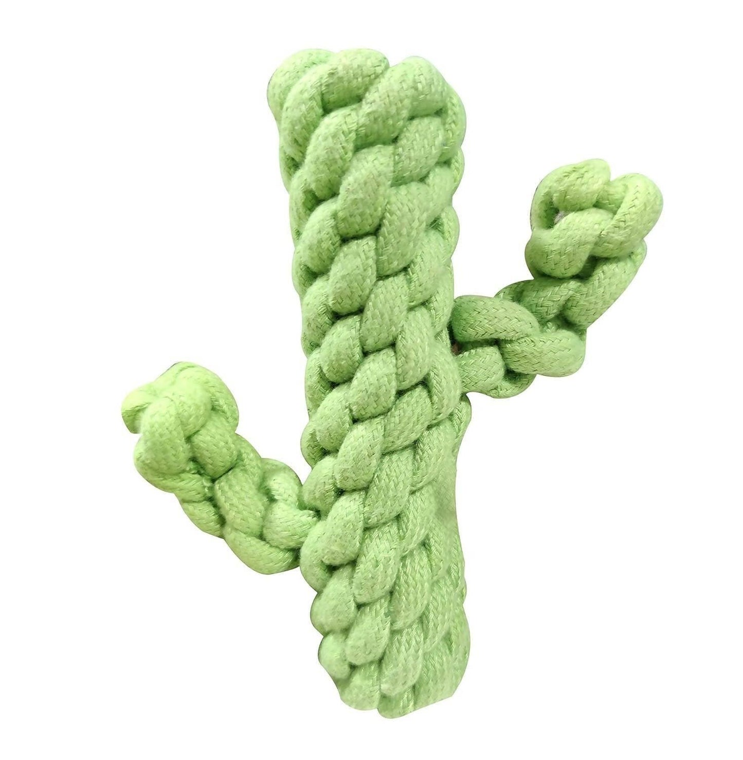 Petology Cotton Cactus Durable Chew Rope Toy for Small to Medium Dogs – Interactive Teething Rope Toy - HalfPe