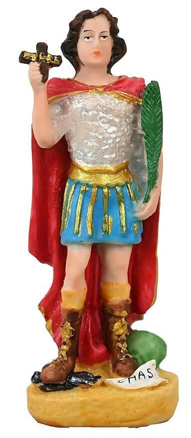 KariGhar Polyresin St Expedite Catholic Idol Statue Perfect for Home | Prayer Room | Altar | Decoration & Gifting - HalfPe