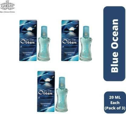 Gimani Blue Ocean Perfume 20ml each (pack of 3, 60ml) - HalfPe