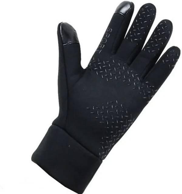 Winter Outdoor Gloves Riding Gloves (Black) - HalfPe