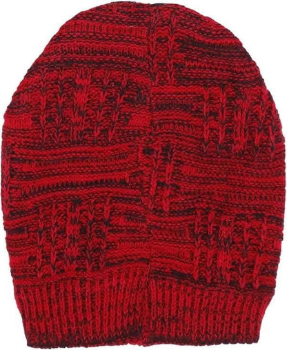 Winter Cap For unisex (Red) - HalfPe