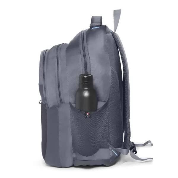 Laptop Backpack Multiple Pockets Padded Shoulder Straps Premium Fabric (Grey 40L) - HalfPe