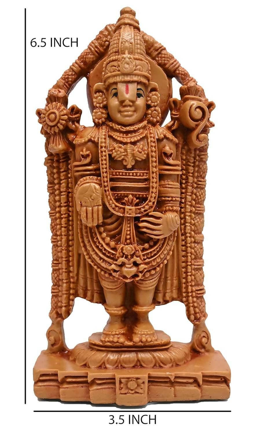 KariGhar Lord Venkateswara / Balaji / Lord Vishnu 7inches Idol Perfect for Puja Ghar - HalfPe