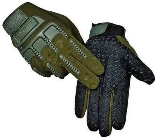 Wind Proof,Wind Resistant,Tactical Full Finger Inner Gloves Inner Gloves (Green)  - HalfPe