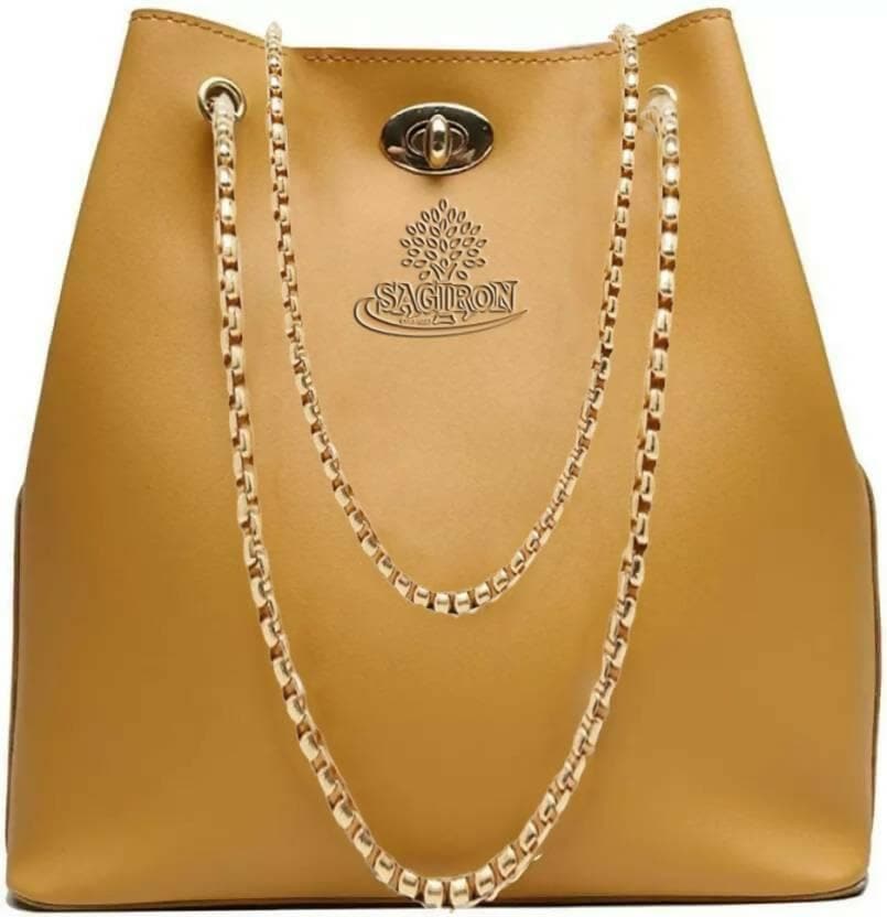 Women Yellow Shoulder Bag - HalfPe