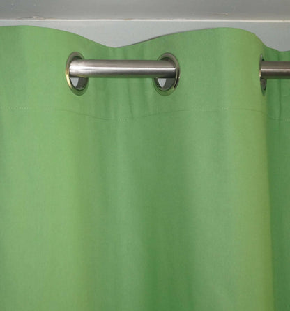 Lushomes curtains 9 feet long, Cotton Curtains, Door Curtains, Green, Cotton Curtains for Living Room/Home with 8 Eyelets for Long Door (54x108 Inches). - HalfPe