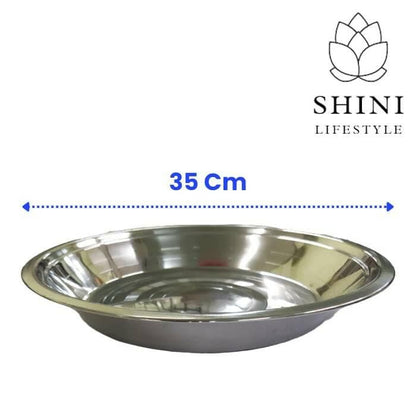 SHINI LIFESTYLE Stainless Steel Atta Parat, Mixing Bowl - HalfPe