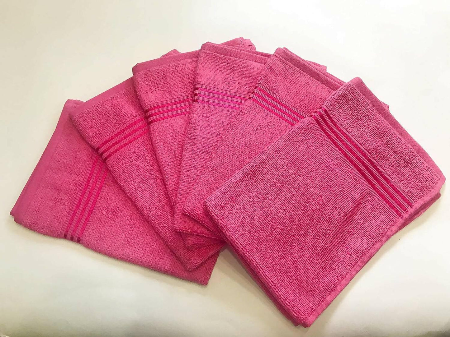 Lushomes Hand Towels(pink, pack of 6) - HalfPe