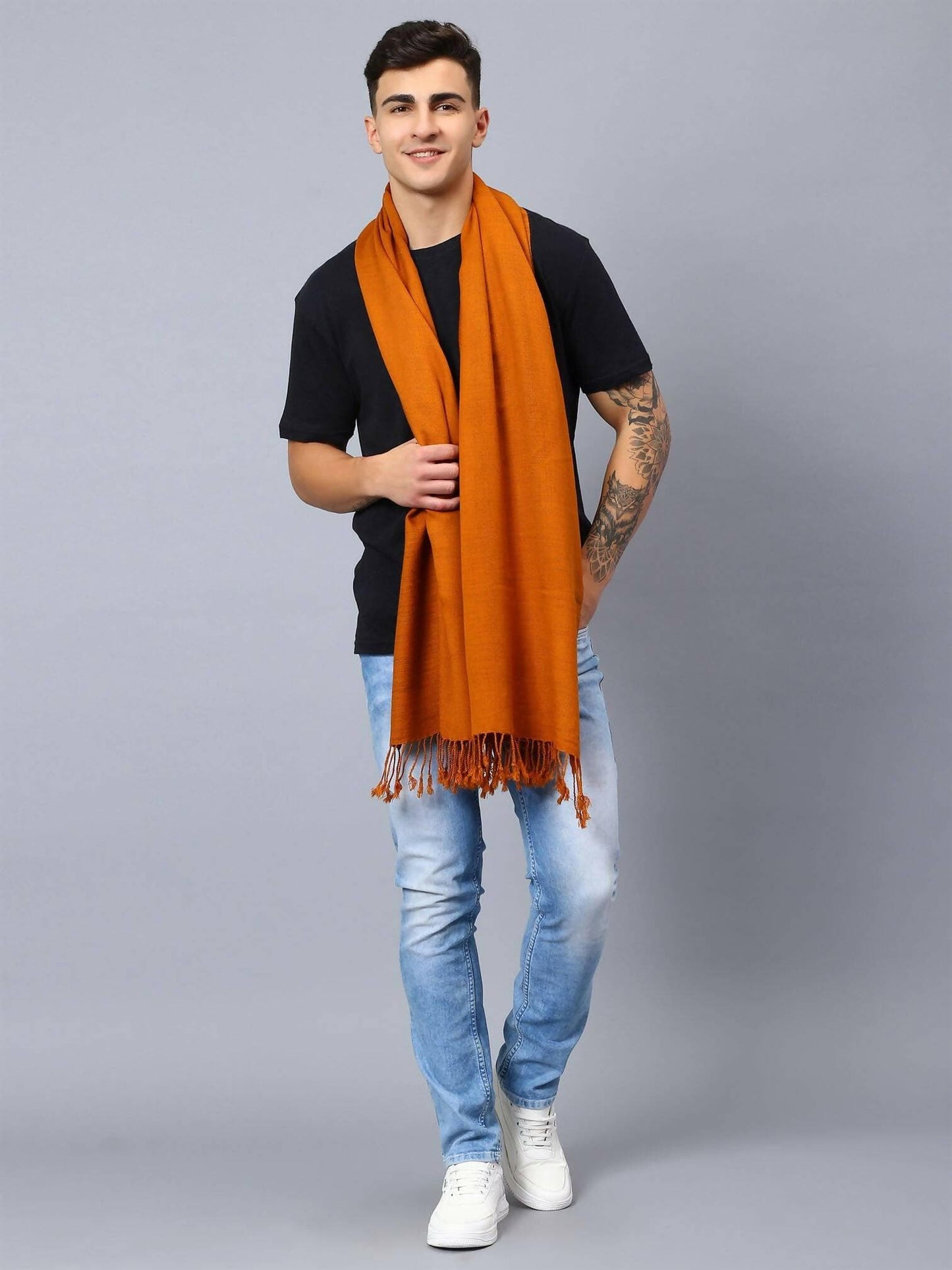 Mustard Brown Stole - HalfPe