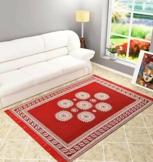 Alluring Rugs(Maroon, 55 x 84inches) - HalfPe