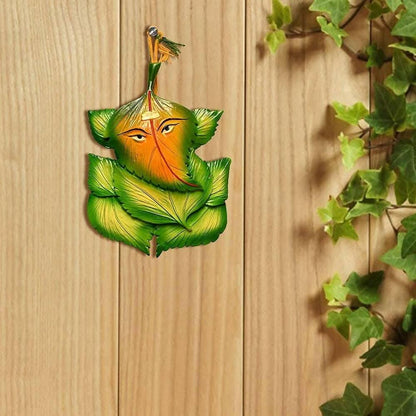 Leaf Ganesh Wall Hanging - HalfPe