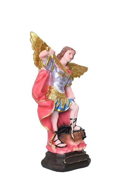 KariGhar St Michael The Archangel Idol Perfect for Home | Office | Prayer Room | Gifting & Decoration ( 6 x 11 x 20 Cm ) M0015 (M0015 (White)) - HalfPe