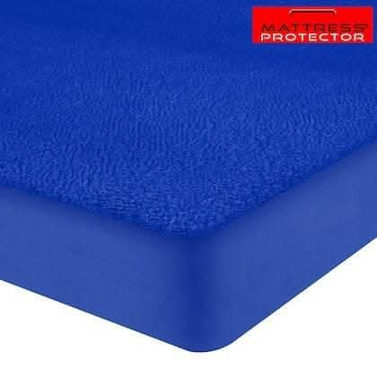 Mattress Protector Royal Blue Waterproof Cover for Queen Bed (72 x 60 inch) - HalfPe