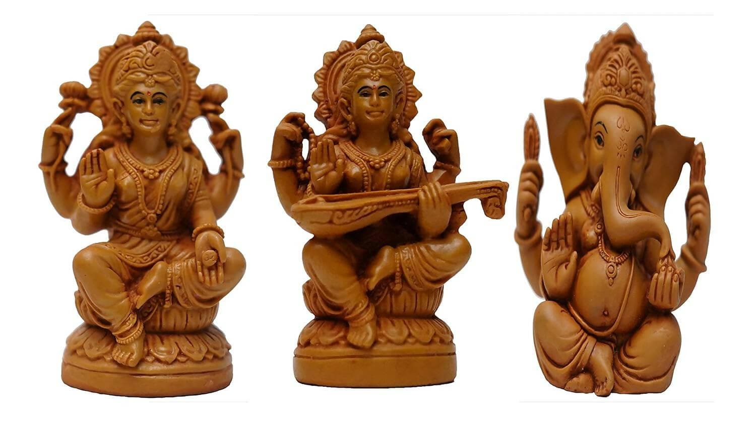 KariGhar Ganesh- Laxmi-Saraswati Combo (Pack of 3) - HalfPe