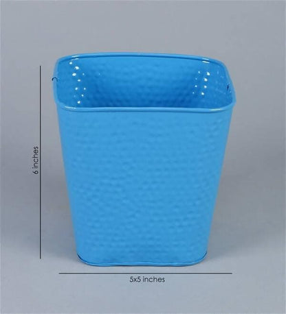 Embossed Pot Blue (Set Of Two ) - HalfPe