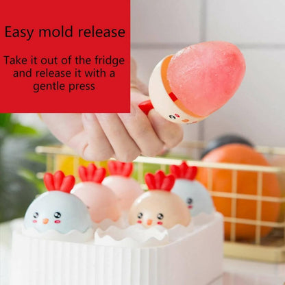 A cute chic chicken 6pc Ice Candy Mold/Popsicle maker. - HalfPe