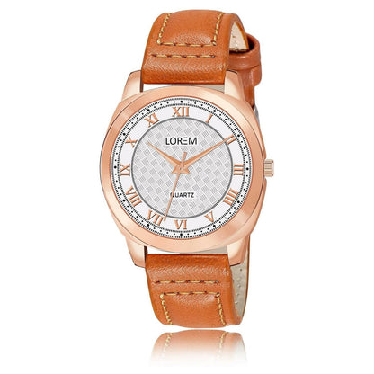 LOREM White Cubic Designer Printed Dial Analog Watch For Women LR337 - HalfPe