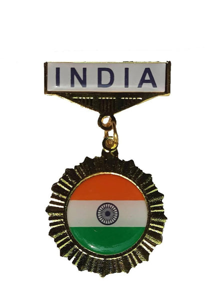 KariGhar Medal Flag Pin Badges for Independence Day, Republic Day and Other Events (Pack of 3) - HalfPe