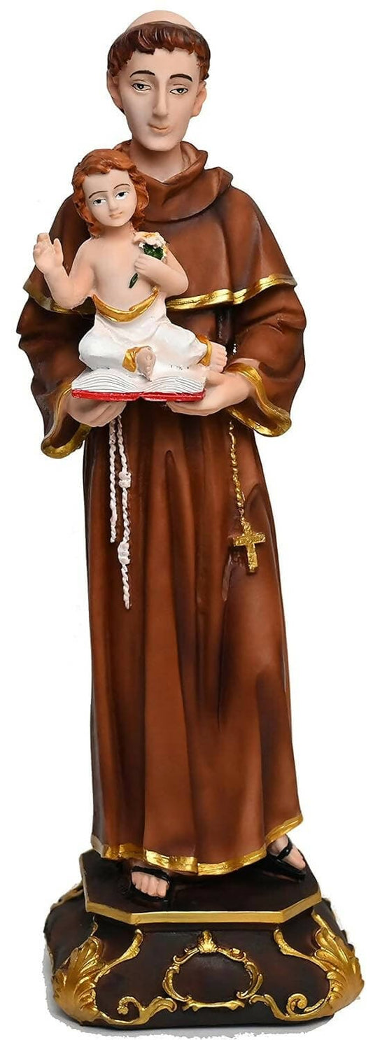 KariGhar St Anthony Statue of Patron St Anthony of Padua for Home Altar - HalfPe