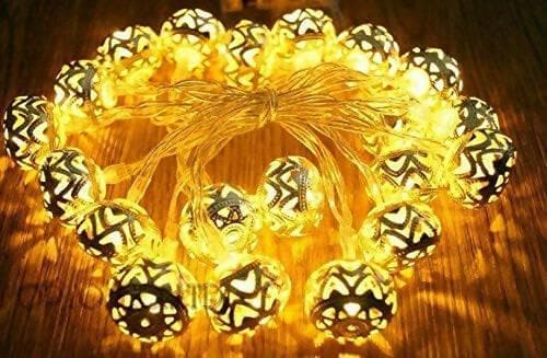 Metal Ball LED string Light (14 lights) - HalfPe