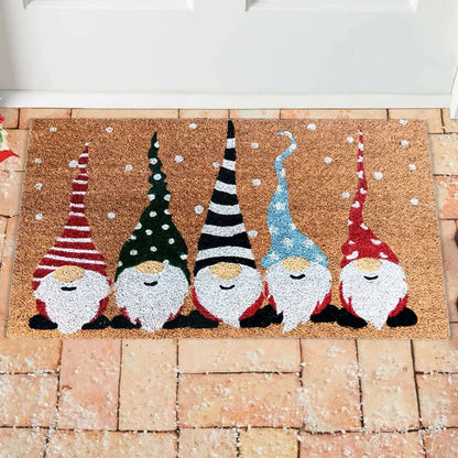 Mats Avenue Christmas Coir Doormat with Non-Slip Rubber Backing for Indoor -60 x 90 CM - HalfPe