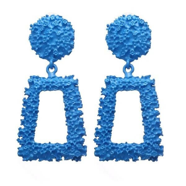 Pinapes Modern Earrings (blue) - HalfPe