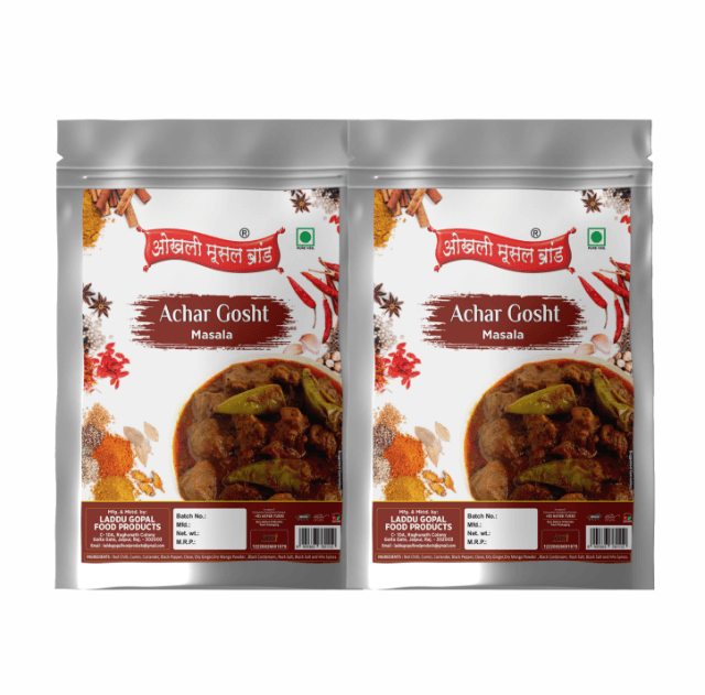 Achar gosht masala 300g (pack of 2x 150g) |OKHLI MUSAL BRAND - halfpeapp