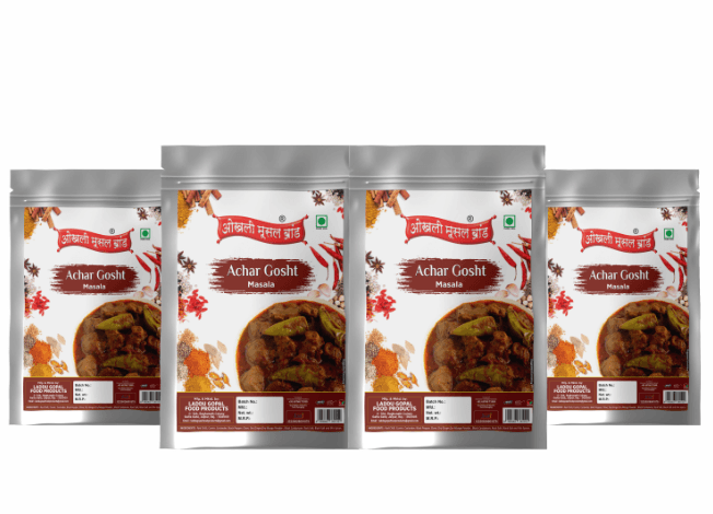 Achar gosht masala- 600g (pack of 4x 150g) |OKHLI MUSAL BRAND - halfpeapp