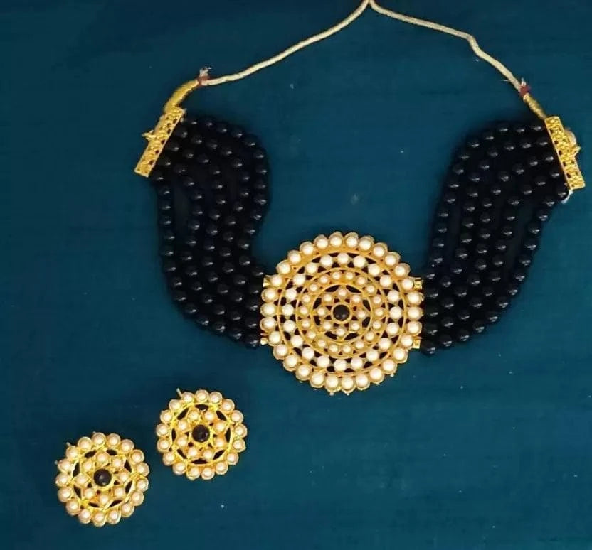 Alloy black jewel set | MANATH - halfpeapp