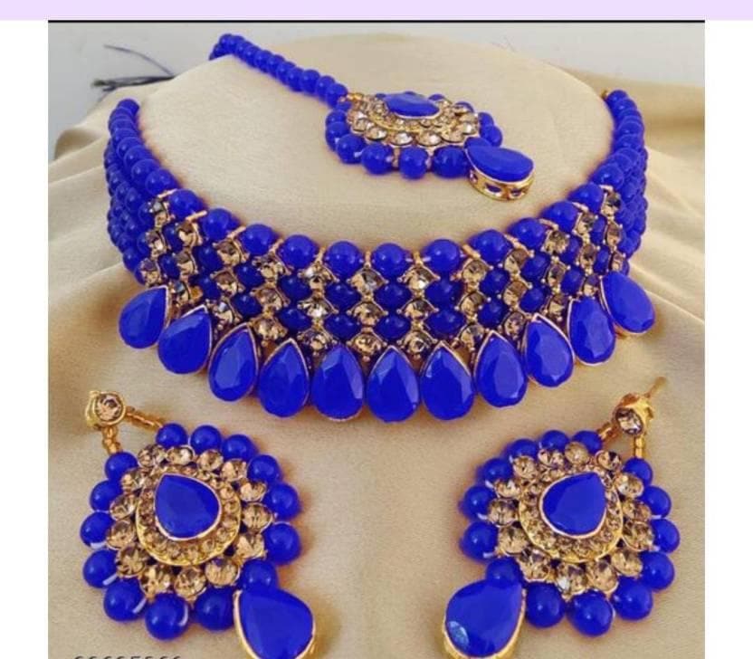 Alloy jewel Set (blue) | MANATH - halfpeapp