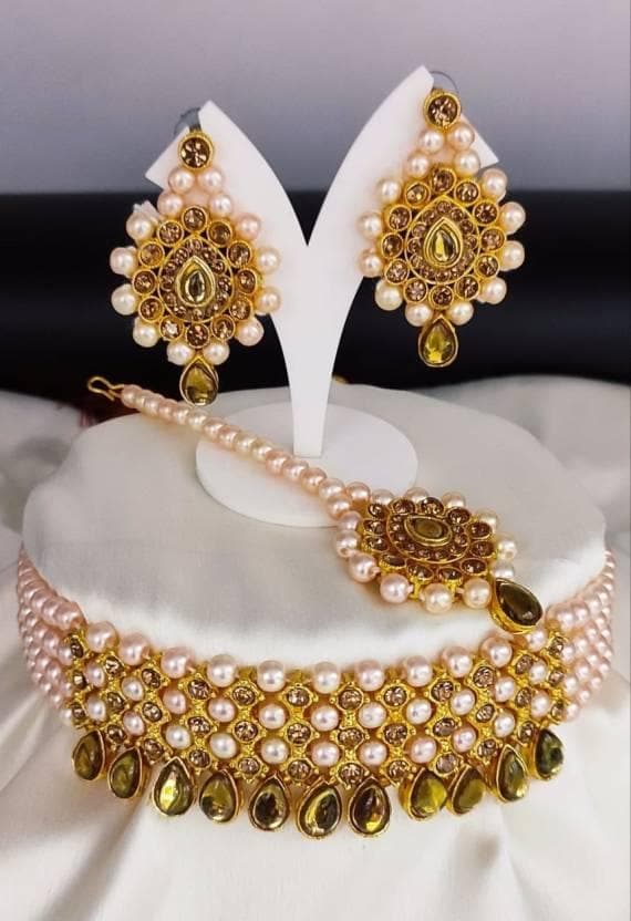 Alloy jewel set (gold) | MANATH - halfpeapp