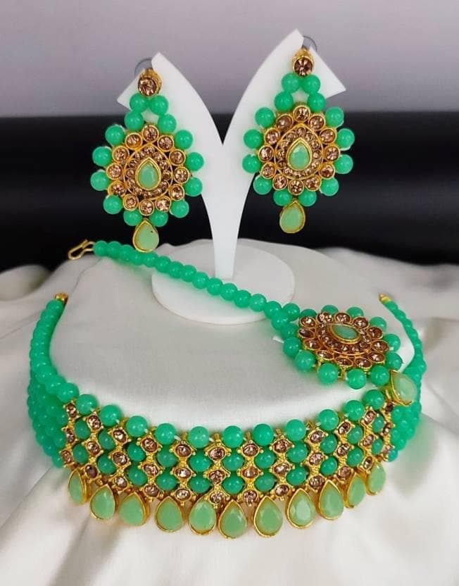 Alloy jewel set (green) | MANATH - halfpeapp