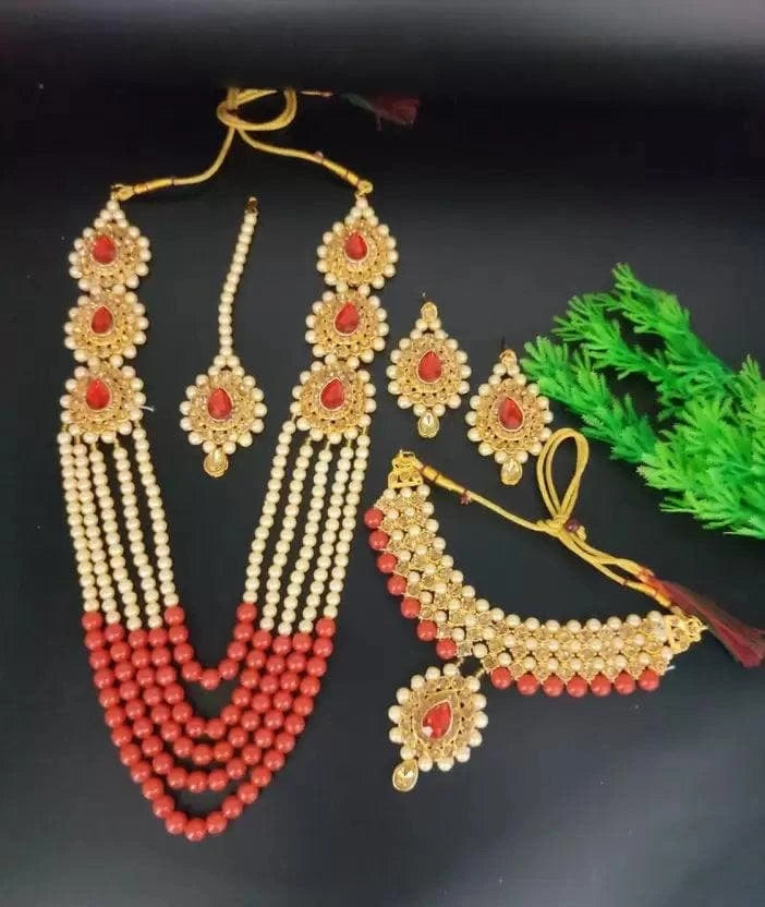 Alloy jewel set (red) | MANATH - halfpeapp