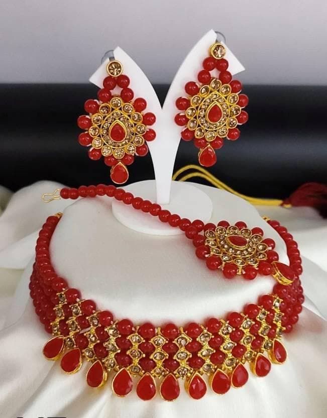 Alloy jewel set (red) | MANATH - halfpeapp