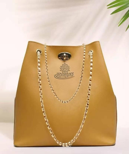 Women Yellow Shoulder Bag - HalfPe