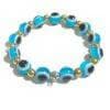 Pinapes Stylish Evil Eye Bracelet (Light Blue, pack of 2) - HalfPe