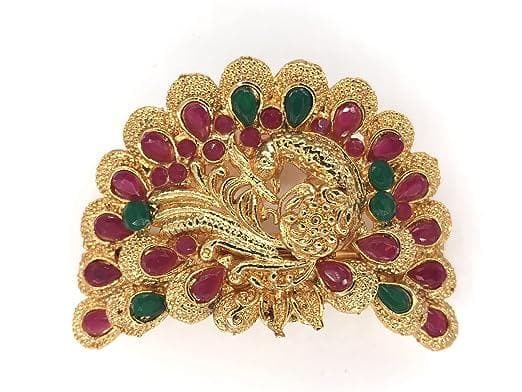 Antique jewellery center hair clip - halfpeapp