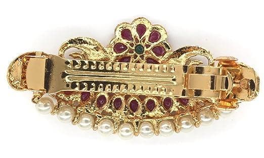 Antique jewellery center hair clip - halfpeapp