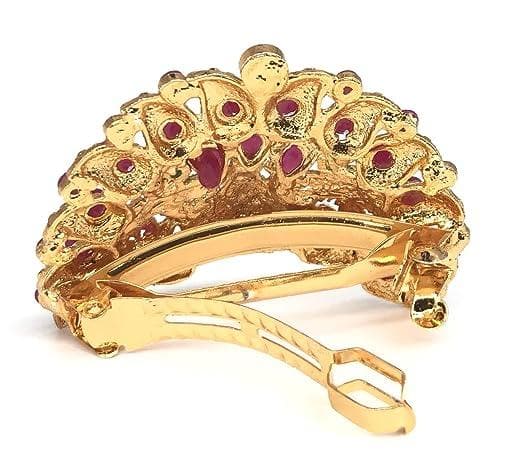 Antique jewellery center hair clip - halfpeapp