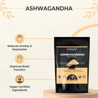 Ashwagandha and shatvari powder (pack of 2) |NUTRAHERBAL - halfpeapp