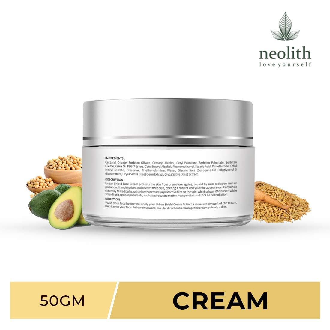 Avocado urban shield cream (50gm) | NEOLITH - halfpeapp