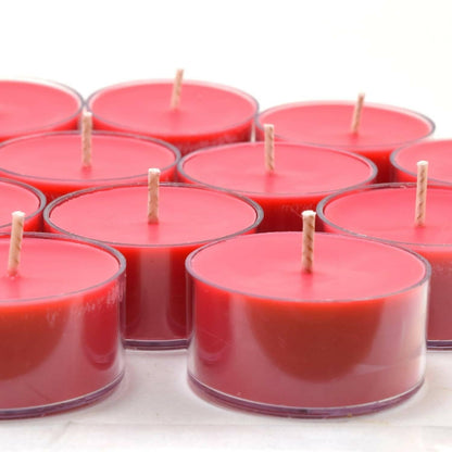 UDHWANI by Kakkumal Govindram Summer Strawberry Round Tealight Candles (Pack of 12) - HalfPe