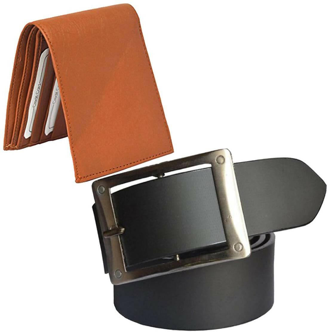 Fancy Modern Men Belt With Wallet Combo - HalfPe