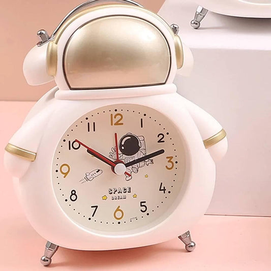 Cute fancy Space astronaut clock (Golden ) - HalfPe