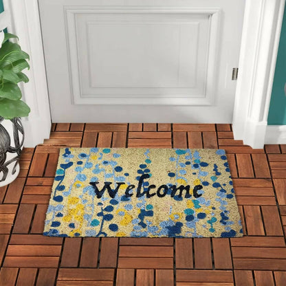 Mats Avenue Rubber Backed Coir Printed Door Mat ( 31x46 CM) - HalfPe