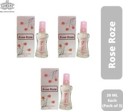 Gimani Rose Roze Perfume 20ml Each (Pack of 3) Perfume - 60 ml - HalfPe