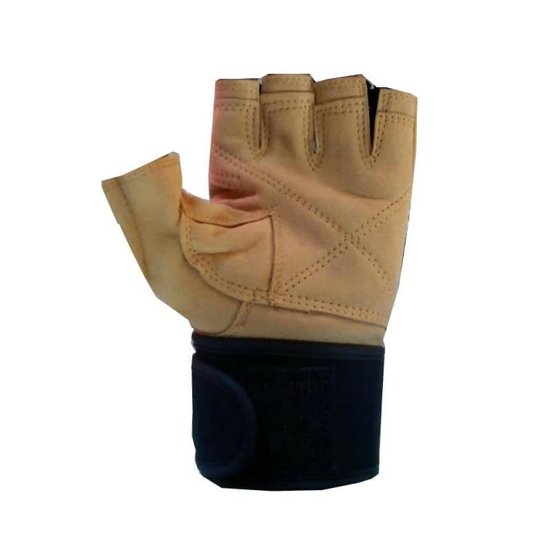 YOGPRO Leather Gym Glove Weight Lifting Gloves for Gym Workout - HalfPe